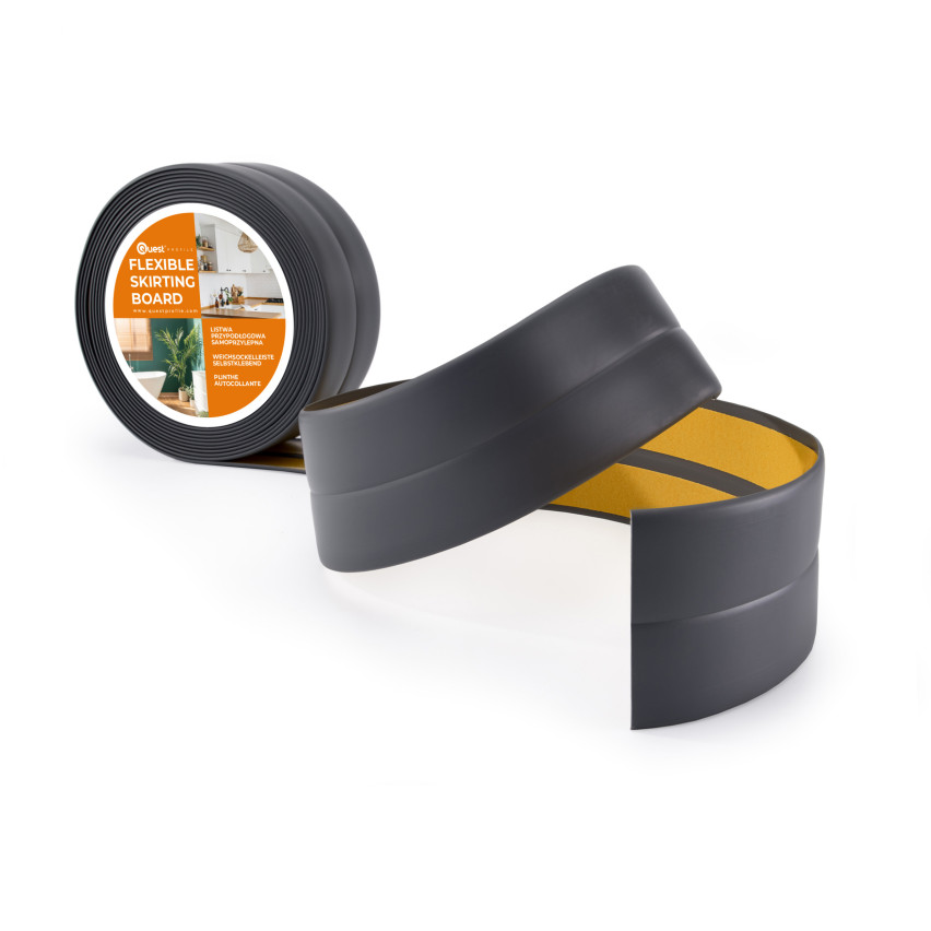 Listwa wykończeniowa samoprzylepna grafit PCV 