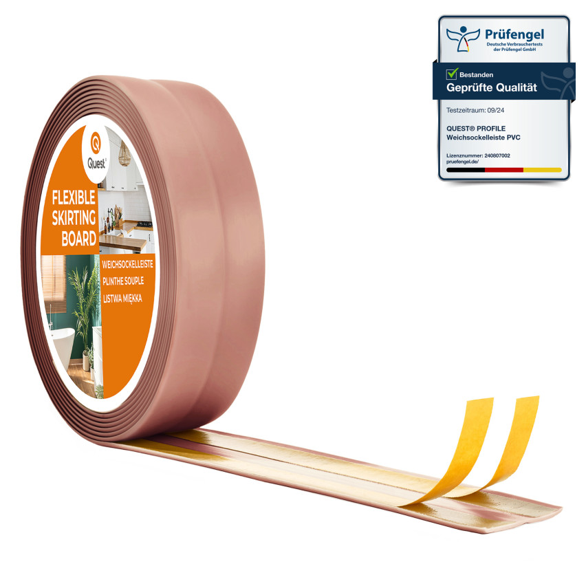 Listwa wykończeniowa samoprzylepna jasnobrązowa PCV 