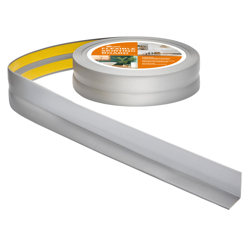 Listwa wykończeniowa samoprzylepna srebrna PCV 