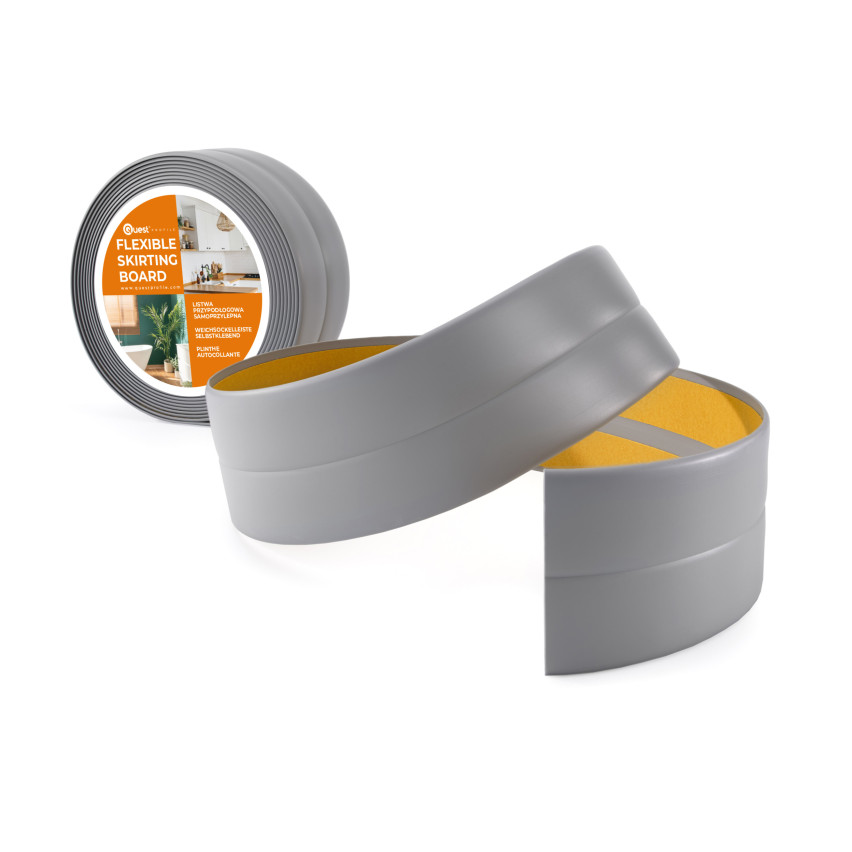Listwa wykończeniowa samoprzylepna szary PCV 