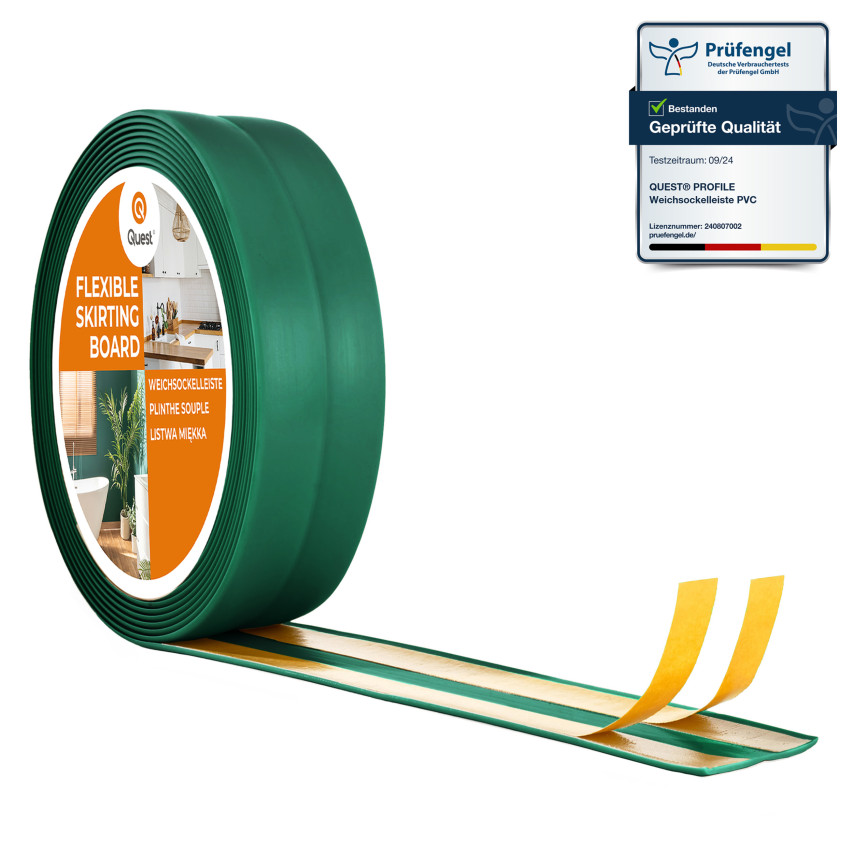 Listwa wykończeniowa samoprzylepna zielony PCV 