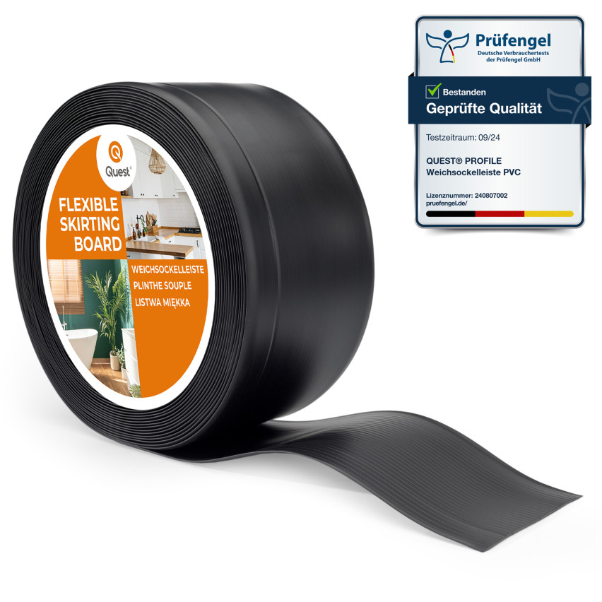 Listwa przypodłogowa PCV 100x25mm  czarna