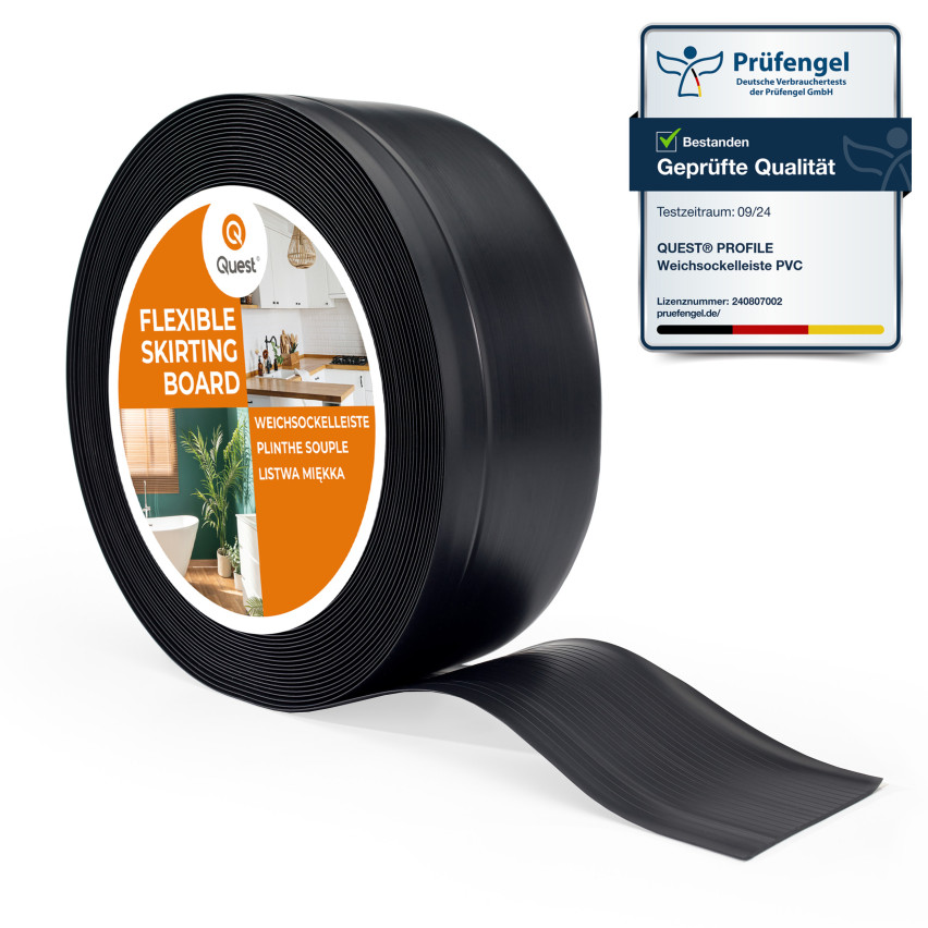 Listwa przypodłogowa PCV 70x20mm  czarna