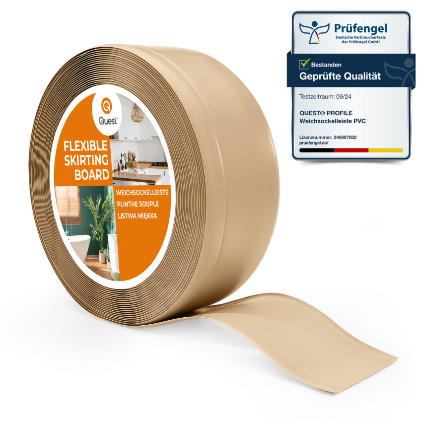 Listwa przypodłogowa PCV 70x20mm, piaskowy