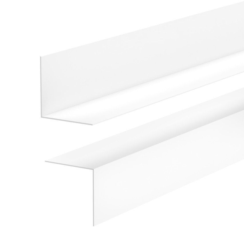 Minimalistyczna listwa przypodłogowa PVC - twarda, biały