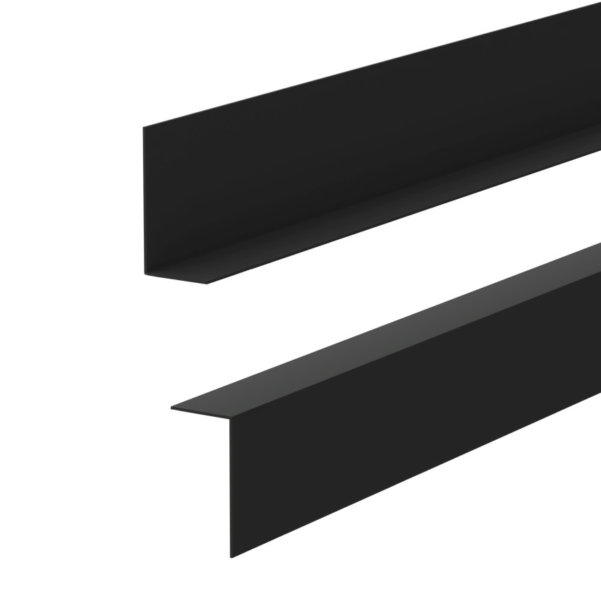 Minimalistyczna listwa przypodłogowa PVC twarda, Loft, Modern, czarny