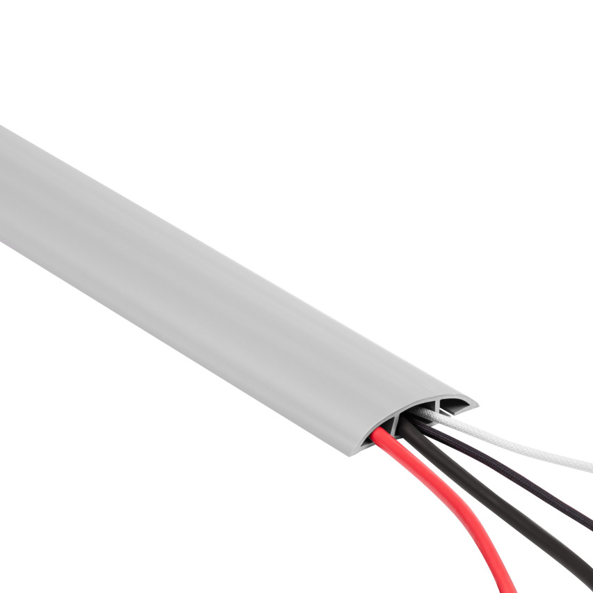 Listwa kablowa maskująca samoprzylepna PCV – 200 cm, półokrągła, brąz