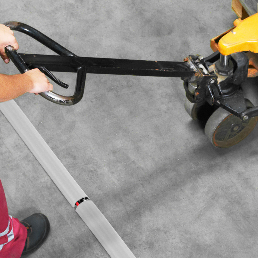 Listwa kablowa maskująca samoprzylepna PCV – 200 cm, półokrągła, brąz