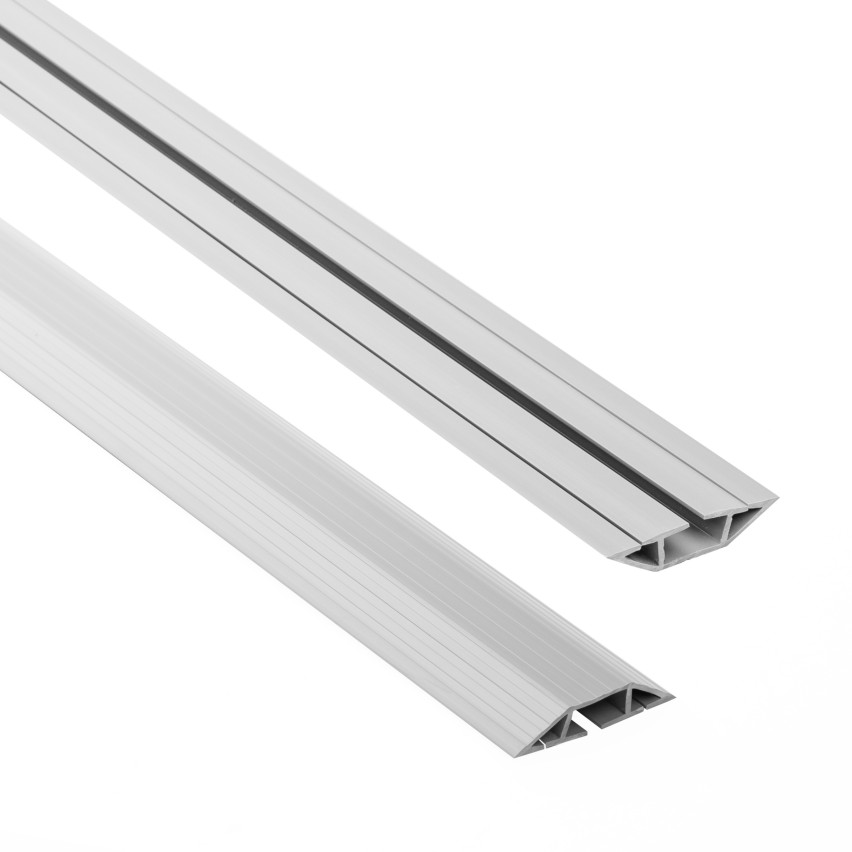 Listwa kablowa maskująca PCV – 200 cm, trapezowa, szary