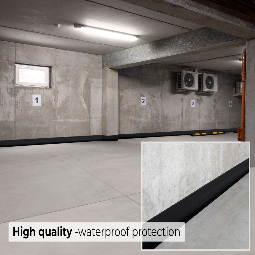 Listwa przypodłogowa samoprzylepna PCV 70x20mm czarny