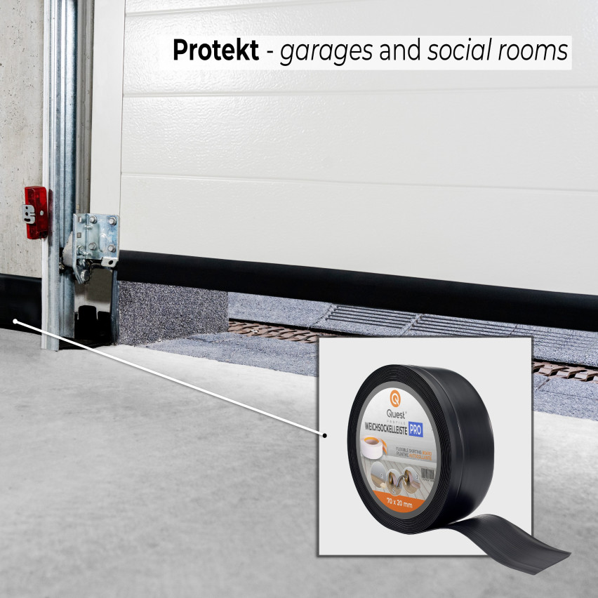 Listwa przypodłogowa PCV 70x20mm  czarna