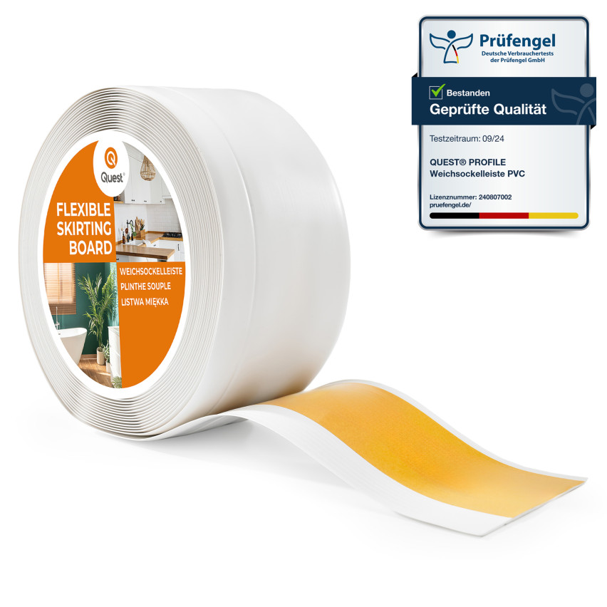 Listwa przypodłogowa samoprzylepna PCV 100x25mm biała