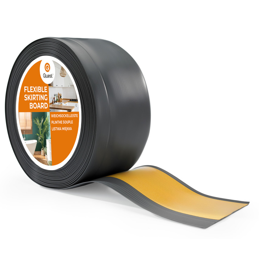 Listwa przypodłogowa samoprzylepna PCV 100x25mm ciemnoszary