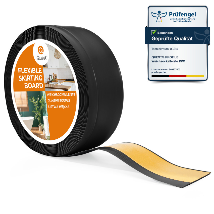 Listwa przypodłogowa samoprzylepna PCV 70x20mm czarny