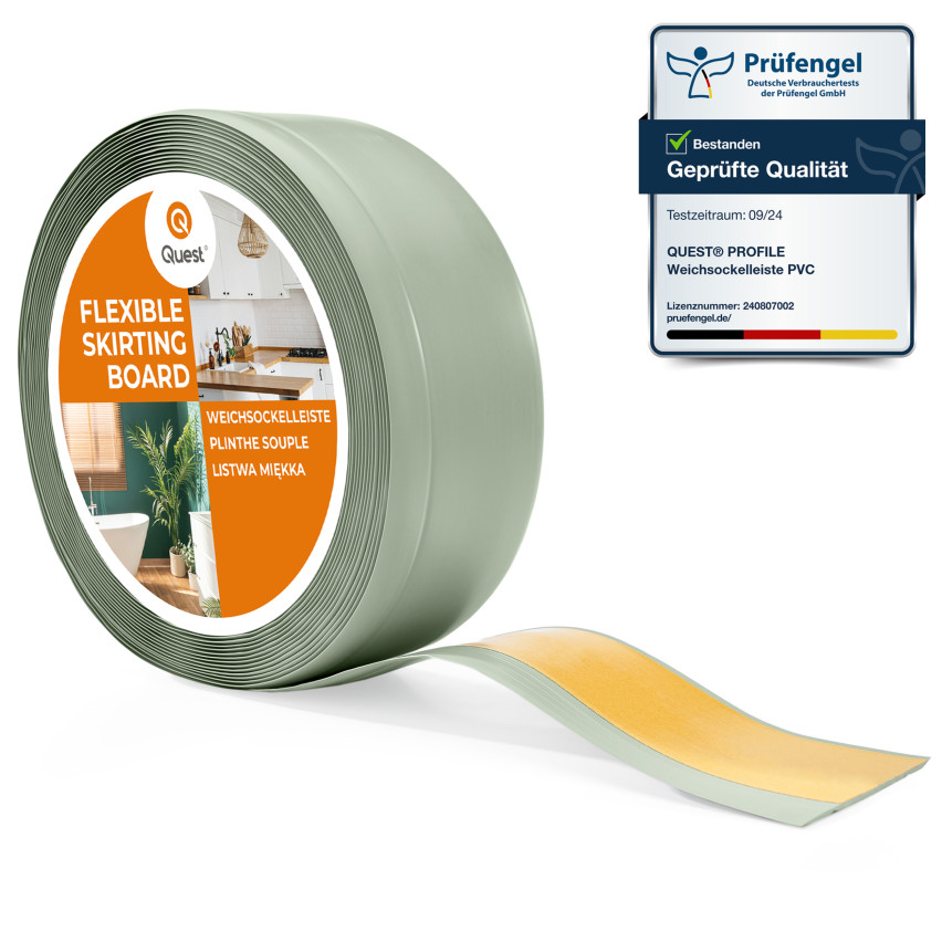 Listwa przypodłogowa samoprzylepna PCV 70x20mm, jasnozielony