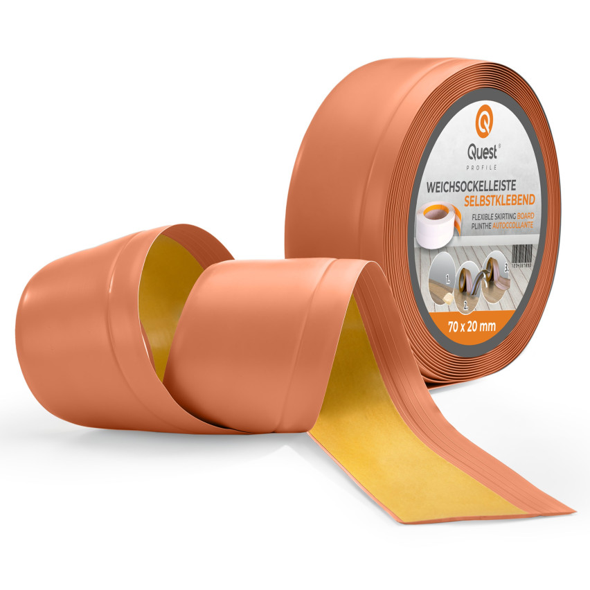 Listwa przypodłogowa samoprzylepna PCV 70x20mm, ceglany