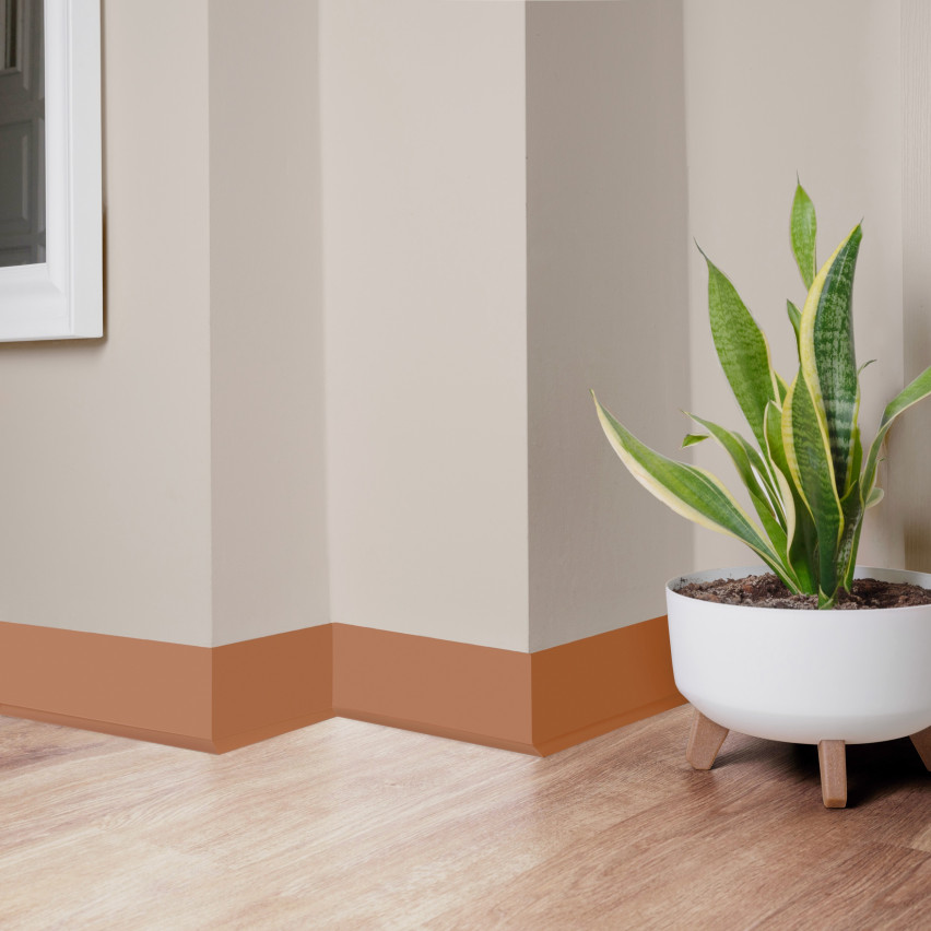 Listwa przypodłogowa samoprzylepna PCV 70x20mm, ceglany