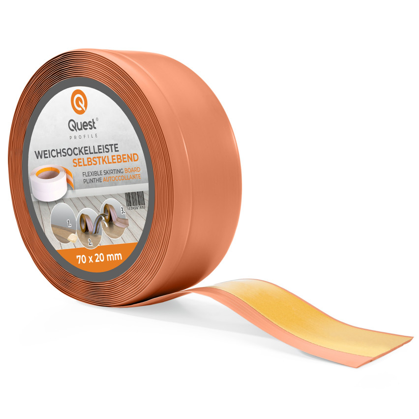 Listwa przypodłogowa samoprzylepna PCV 70x20mm, ceglany