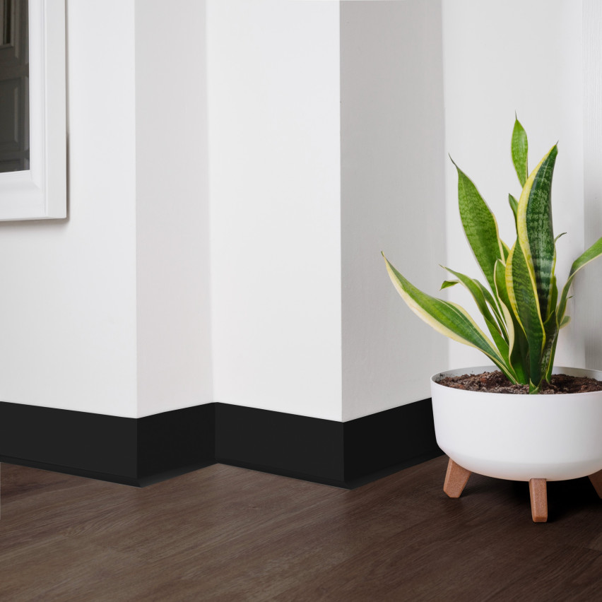 Listwa przypodłogowa PCV 70x20mm  czarna