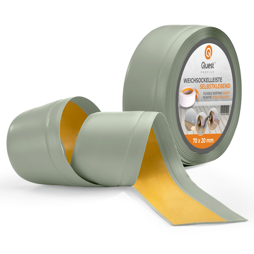 Listwa przypodłogowa samoprzylepna PCV 70x20mm, jasnozielony