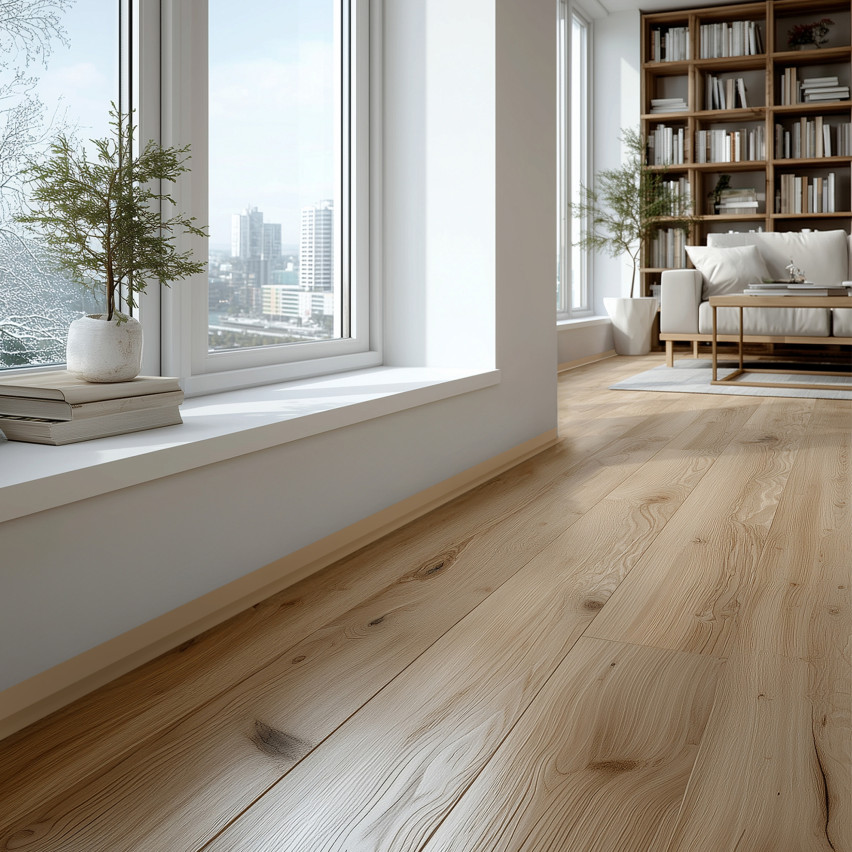 Minimalistyczna listwa przypodłogowa PVC twarda, Loft, Modern, beż