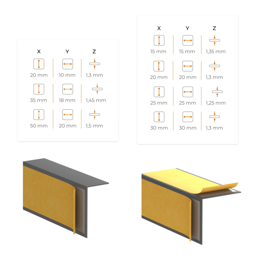 Minimalistyczna listwa przypodłogowa samoprzylepna PVC twarda, Loft, Modern, czarny