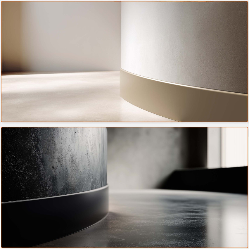 Listwa przypodłogowa samoprzylepna PVC, gładka elastyczna listwa cokołowa, do podłóg, 100mm, 10m, czarny