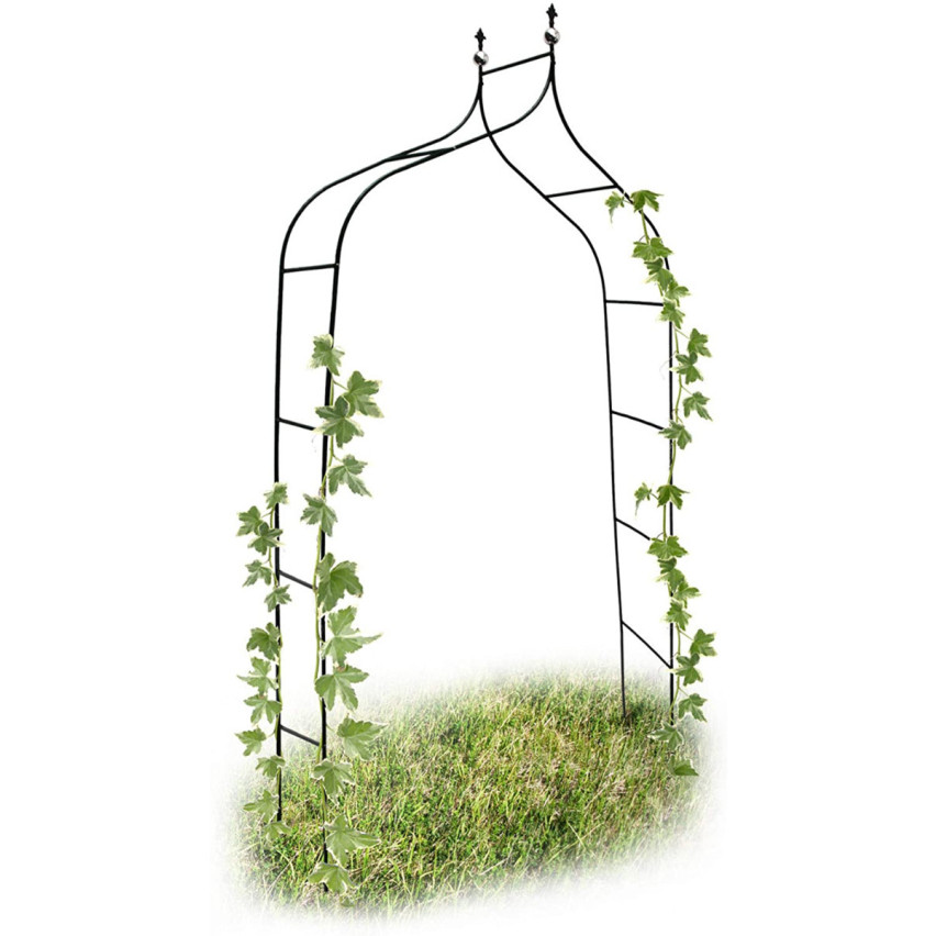 Elegancka pergola łukowa na róże i rośliny pnące