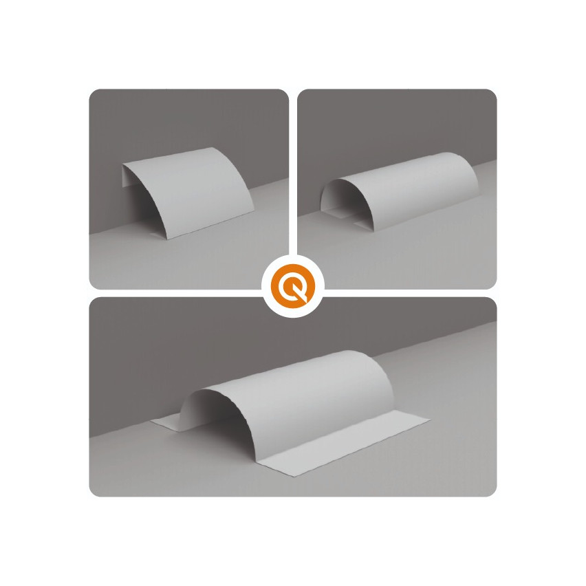 Listwa wielofunkcyjna z PCV 6w1 – samoprzylepny panel wykończeniowy, piaskowy