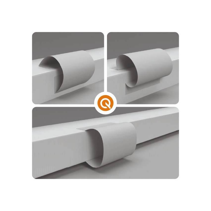 Listwa wielofunkcyjna z PCV 6w1 – samoprzylepny panel wykończeniowy,  jasnozielony