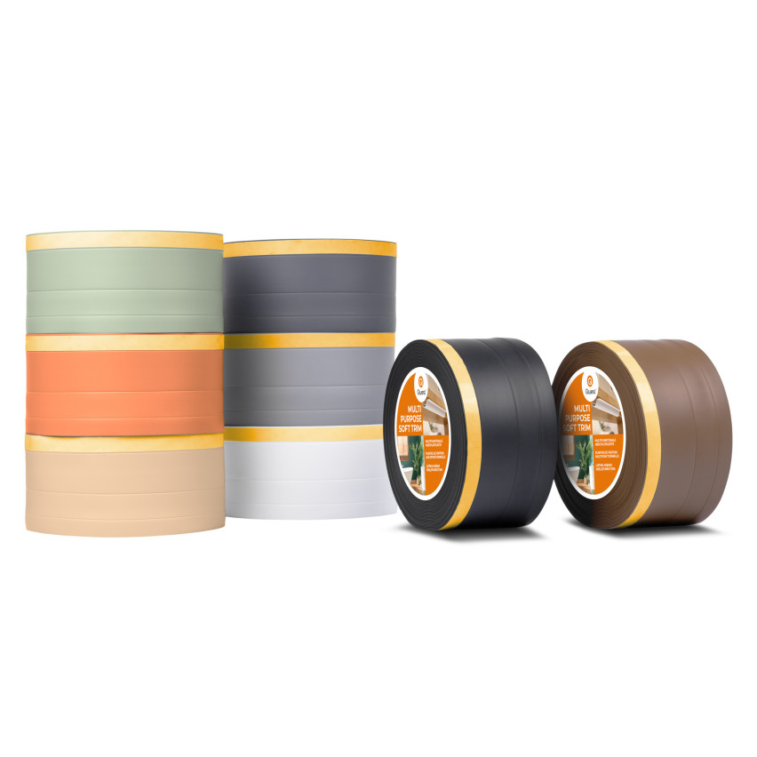 Listwa wielofunkcyjna z PCV 4n1 – samoprzylepny panel wykończeniowy, 120mm, ciemnoszary