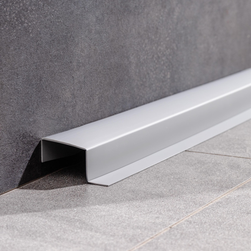 Listwa wielofunkcyjna z PCV 4in1 – samoprzylepny panel wykończeniowy, 120mm, brąz