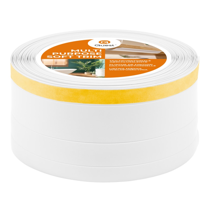 Listwa wielofunkcyjna z PCV 4in1 – samoprzylepny panel wykończeniowy, 120mm, biały