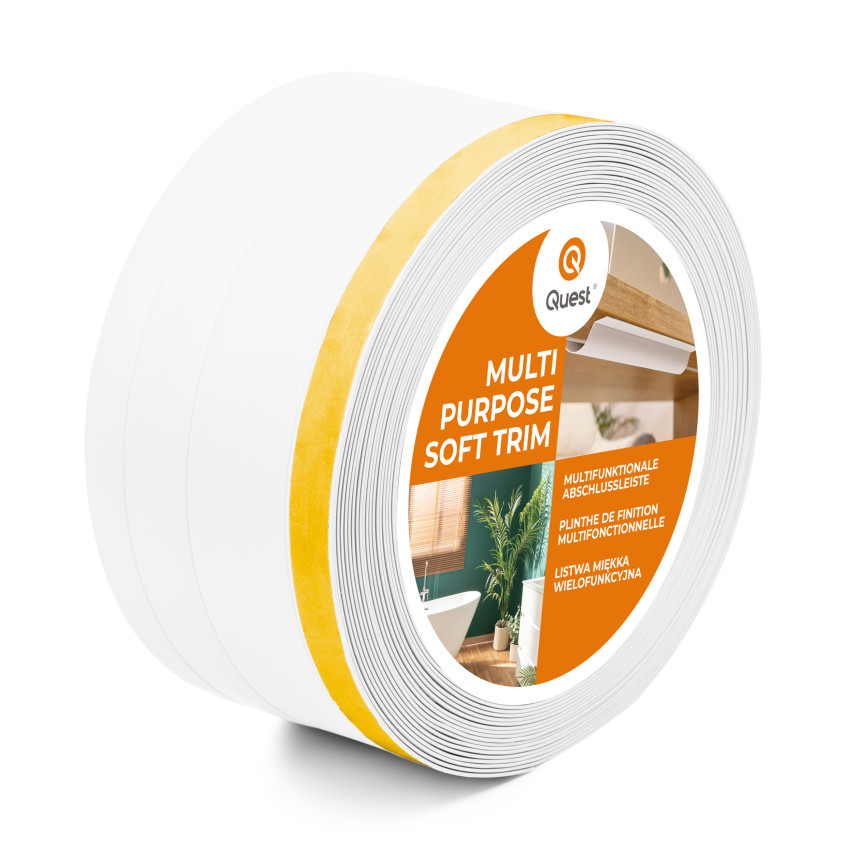 Listwa wielofunkcyjna z PCV 4in1 – samoprzylepny panel wykończeniowy, 120mm, biały