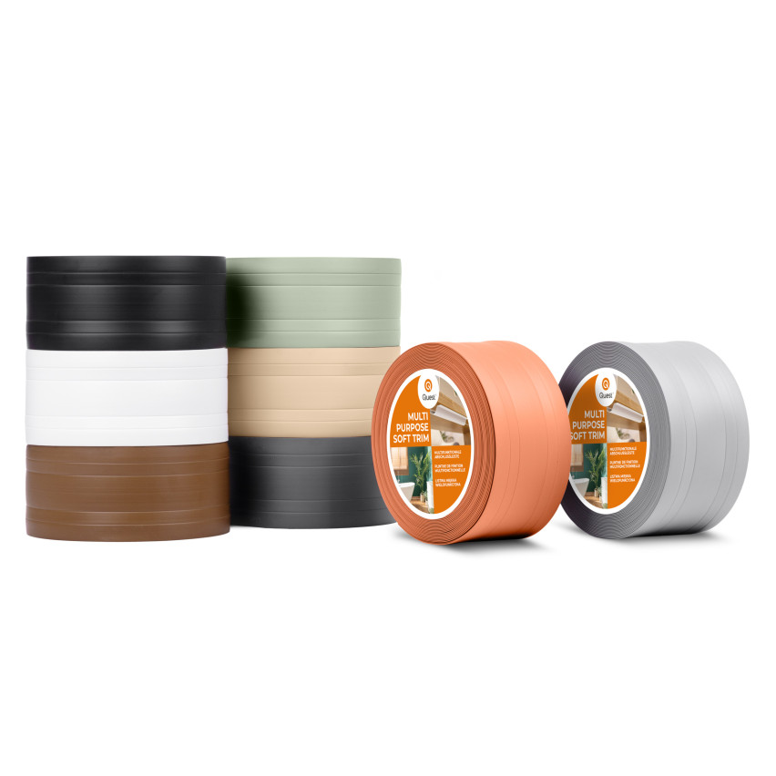 Listwa wielofunkcyjna z PCV 2in1 – samoprzylepny panel wykończeniowy, 110 mm, biały