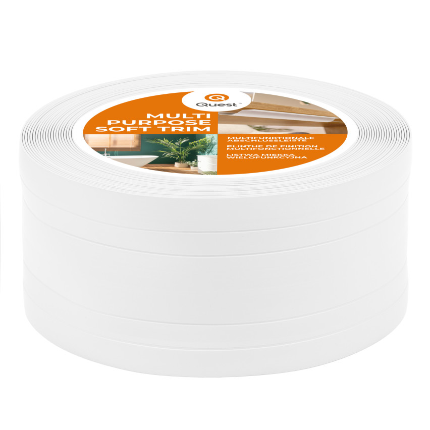 Listwa wielofunkcyjna z PCV 2in1 – samoprzylepny panel wykończeniowy, 110 mm, biały