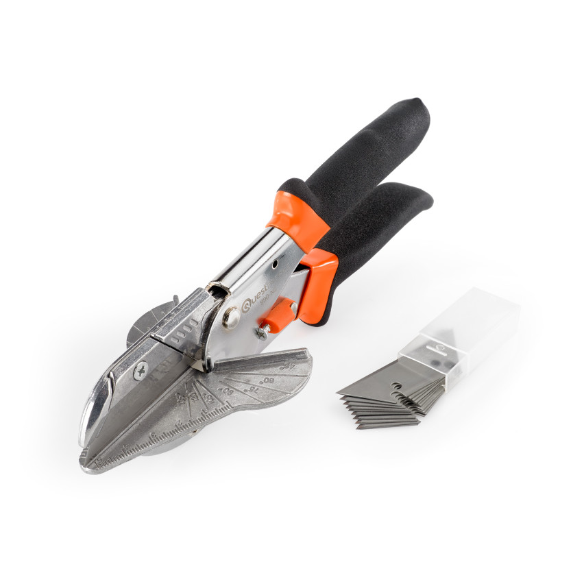 Nożyce kątowe, nożyce do cięcia PCV, tworzywa, 10x ostrze w zestawie