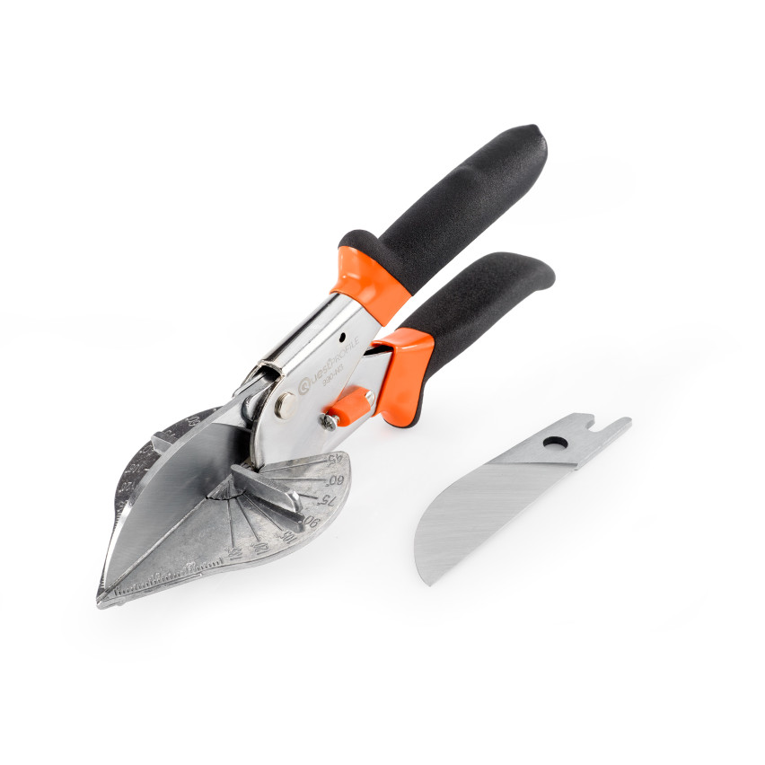 Nożyce kątowe, nożyce do cięcia PCV, tworzywa, 1x ostrze w zestawie