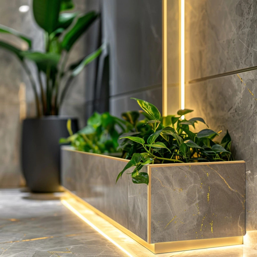 Listwa montażowo-wykończeniowa samoprzylepna PCV na taśmie piankowej 10/10 5m - złoty