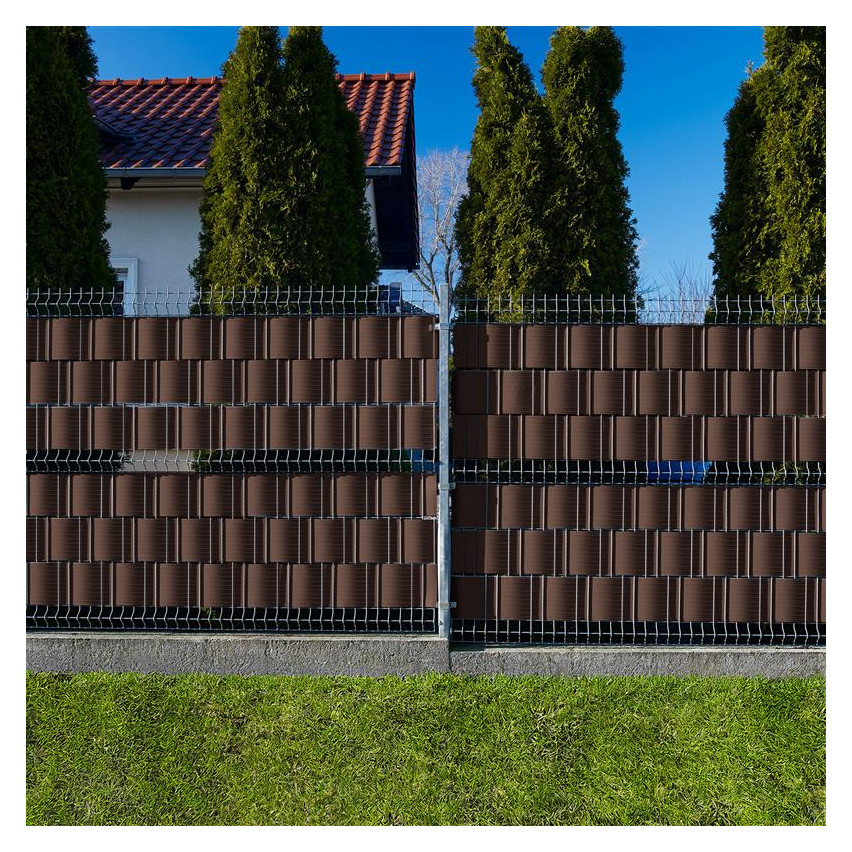 Taśma Ogrodzeniowa Quest® Lux  900 g/m2, 19cm brązowa RAL 8017