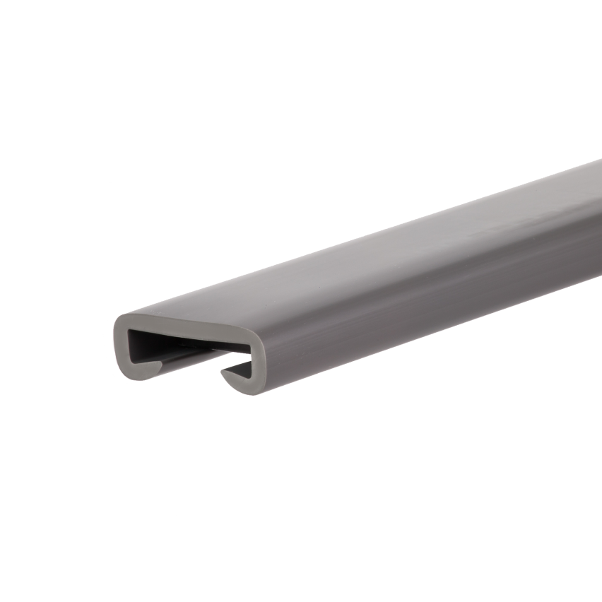 Profil poręczowy, poręczówka PCV LUX 40x8 mm, listwa poręczowa, okładzina poręczowa, ciemnoszary