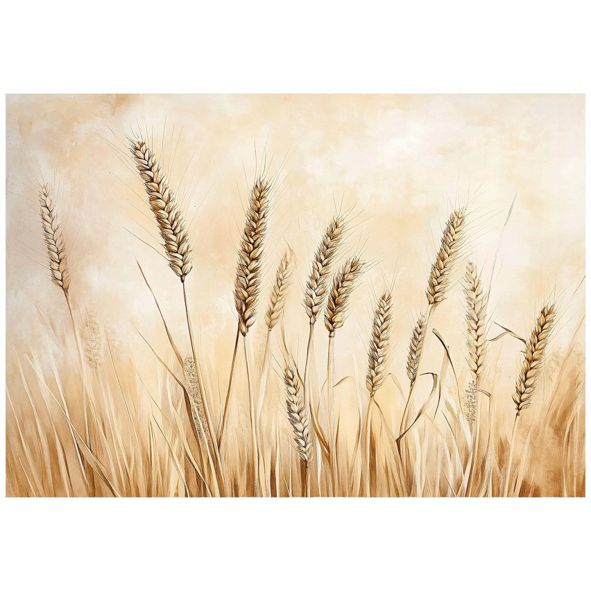 FOTOTAPETA BOHO ŁĄKA BEŻOWA NATURA SYPIALNIA SALON TAPETA FLIZELINA 400x280