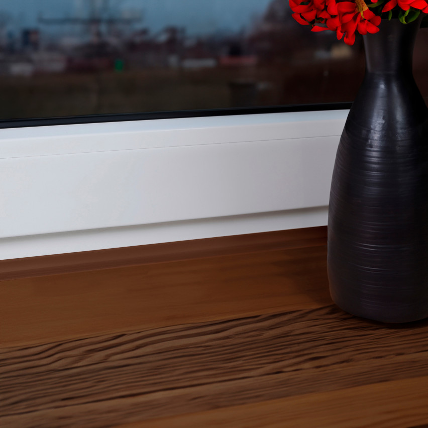 Listwa wykończeniowa samoprzylepna biała PCV 10/10 5m