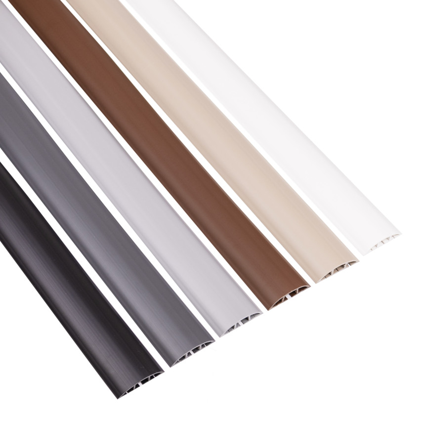 Listwa kablowa maskująca PCV – 200 cm, półokrągła, brąz