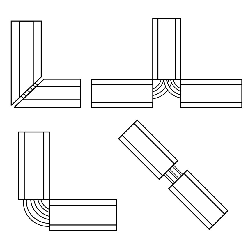 Listwa kablowa maskująca PCV trapezowa, maskownica kabli, brąz, 200 cm
