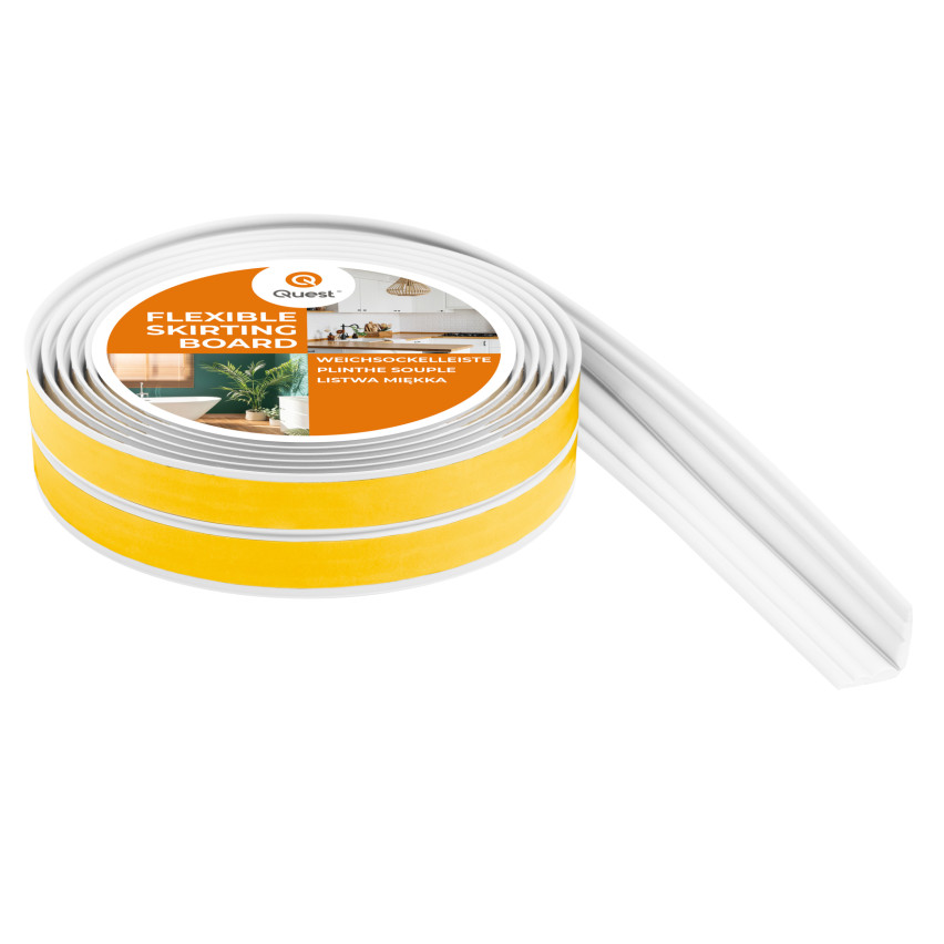 Listwa antypoślizgowa, ochronna, zabezpieczająca PCV 40mm, LAP2 biały, 5m