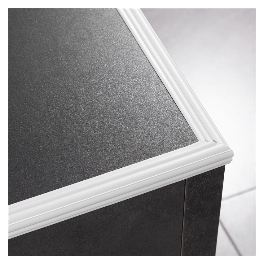 Listwa antypoślizgowa, ochronna, zabezpieczająca PCV 40mm, LAP2 biały, 5m