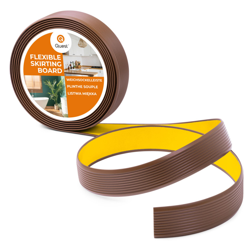 Listwa antypoślizgowa PVC samoprzylepna, rowkowana, LAP3, 35mm, 5m, brąz