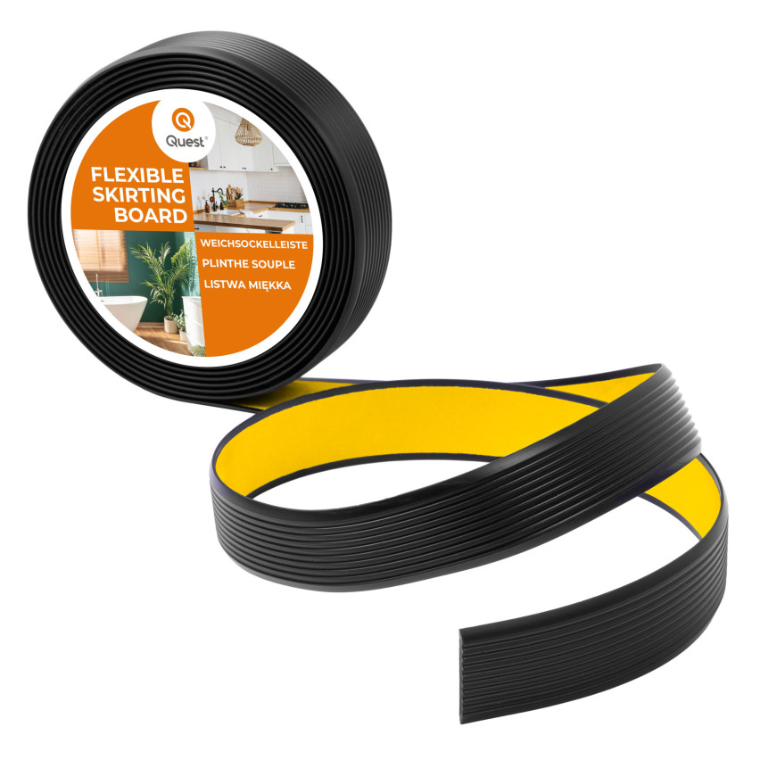 Listwa antypoślizgowa PVC samoprzylepna, rowkowana, LAP3, 35mm, 5m, czarny