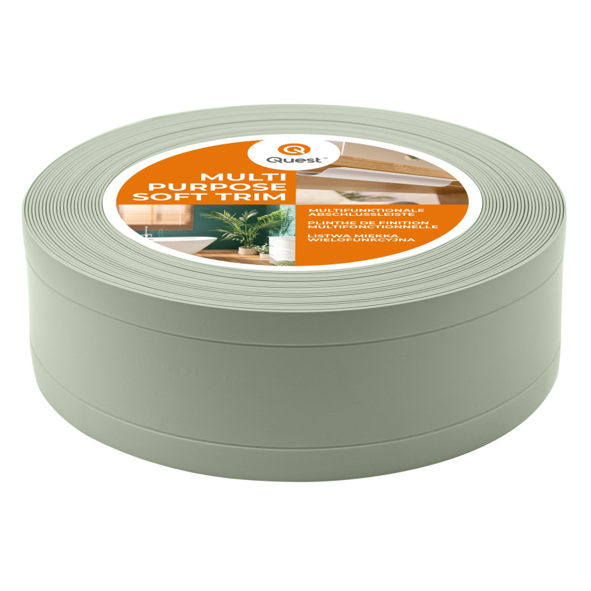 Listwa wielofunkcyjna z PCV 6w1 – samoprzylepny panel wykończeniowy,  jasnozielony